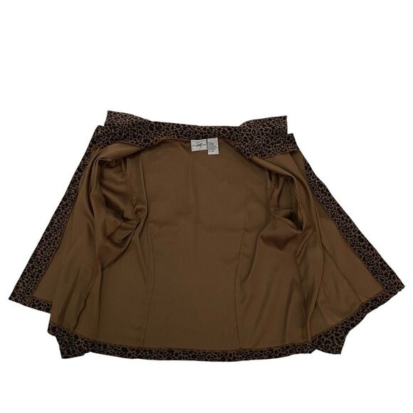 Vtg Leopard Print Blazer Lightweight Fully Lined Jacket Women’s Sz 24W Button Up - Picture 12 of 15